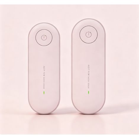 Purificatore d'aria compatto a 2 pezzi contro la muffa, ideale per camera da letto, WC, armadio e stanza degli animali domestici (rosa). (1/5)