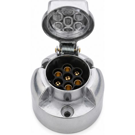 Presa 7 poli 12v in alluminio (1/4)