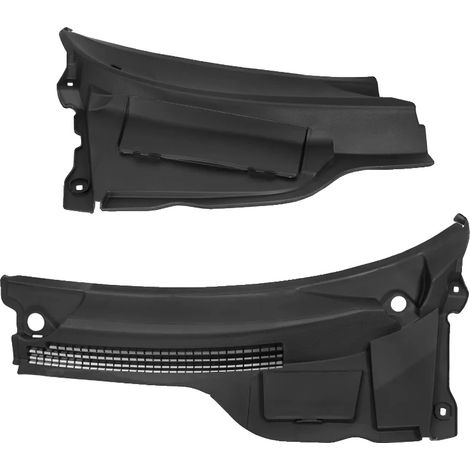 Pannello del cofano, design resistente, gestione efficiente dell'acqua piovana, nero (1/2)