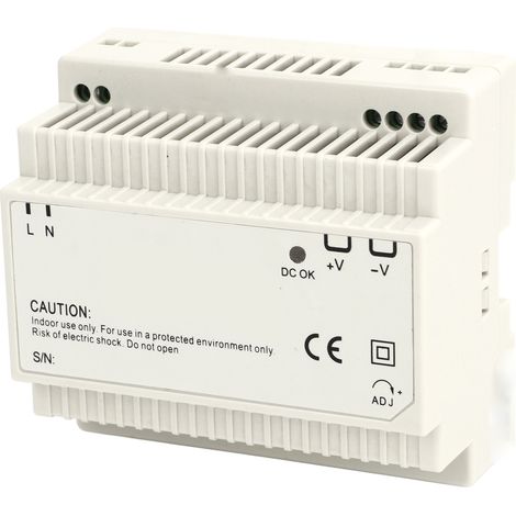 Industrienetzteil 100W auf DIN-Schiene, 12V AC-DC-Wandler, 100-240VAC Schaltspannung, Stufenform, kompaktes Gehäuse, professioneller Einsatz. (1/5)