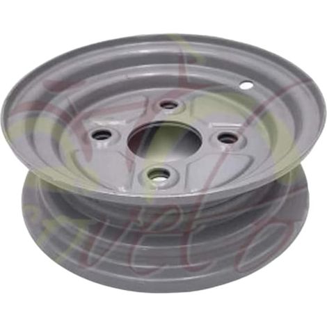 Cerchio 8" Attacco F I A T (58x98 mm) per Ruote Carrello RIMORCHIO APPENDICE con GOMME da 4.00/4.80-8 Ecovelo (1/2)