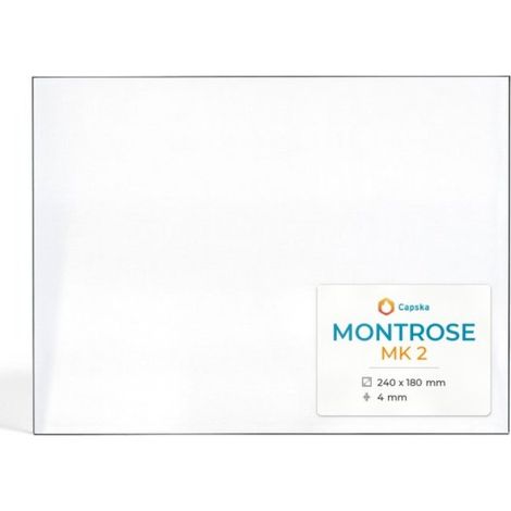 Vitre Montrose MK 2 - Verre Rectangle pour poêle à bois - 240 x 180 mm (L1 x H1) - 4 mm (1/5)