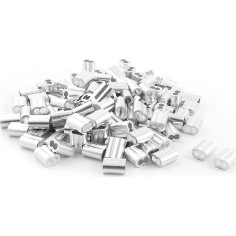 200 pièces 1/4'' x 5/8'' embouts en aluminium à sertir acier