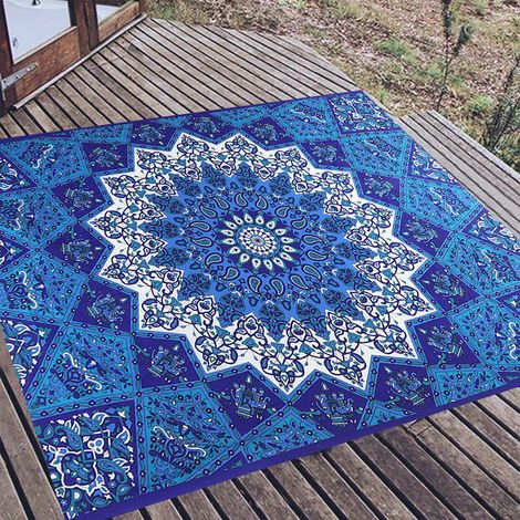 Böhmischer indischer Mandala-Wandbehang, Wandteppich, Wandbehang (4) (1/5)