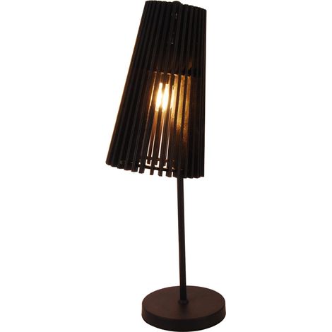 Lampe de table Candellux Osaka bois noir 1xE27 55cm (1/2)