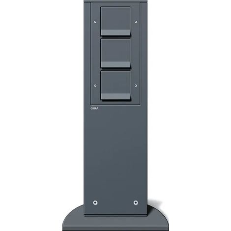 Gira Columna E 3x SCHUKO SP 491 mm Gira Columna de energía Antracita [134128], 1341 28