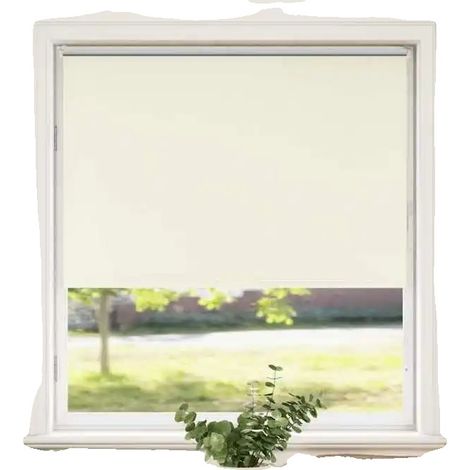 Estor enrollable opaco, 90 cm x 130 cm, Alta opacidad (reducción de luz del 70 % al 90 %), Material plástico, Instalación sin taladros, 1 panel (1/5)