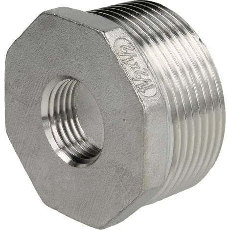 Réduction en inox 1 1/2'' x 1/2'' FM/FF