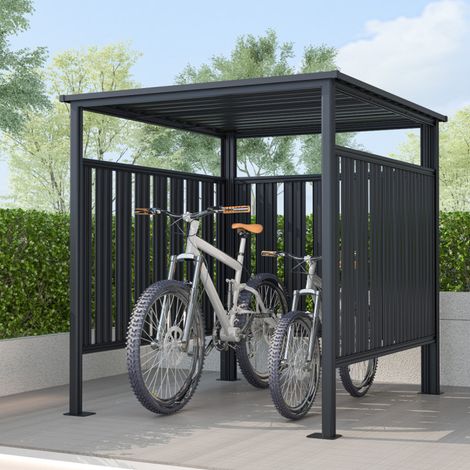 Abri jardin acier galvanisé 3,65m2 gris Kosto X-Metal (1/5)