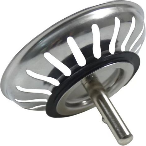 Sollbry Bouchon Evier Cuisine Filtre Evier Cuisine Bouchon de Lavabo de Salle de Bain en Acier Inoxydable Filtre de Lavabo de Salle de Bain,Bouchon d'évier Universel (80mm) (1/5)