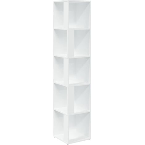Maison Exclusive - Armadio Angolare Bianco 33x33x164,5 cm in Truciolato (1/5)