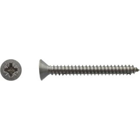 Vis à tôle tête fraisée Pozidriv® Inox A4 - 3,5 x 12,7 mm - BIVI (1/2)