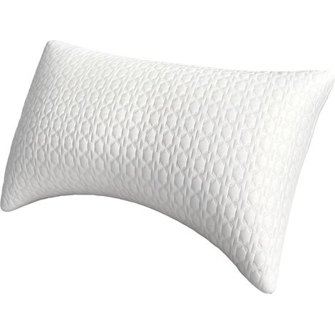 Lavio Side Sleeper Pillow Shreded Memory Foam Adjustable Comfort Bounce Back