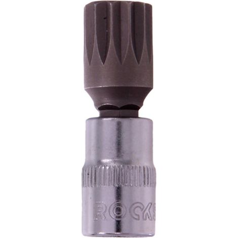 Bussola portainserti ROOKS 1/4" con inserto Spline M12, progettata per garantire serraggi e svitaggi precisi su viti a profilo multidente (Spline)