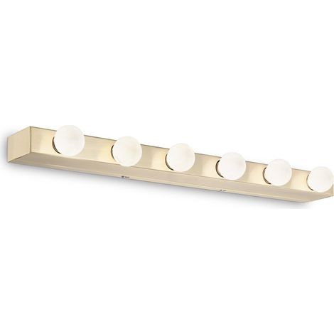 Applique Moderna Prive' Metallo Ottone 6 Luci E14