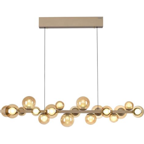 Lampe suspendue unique Pure E-Popup Bronze à 18 lumières - 2557-97
