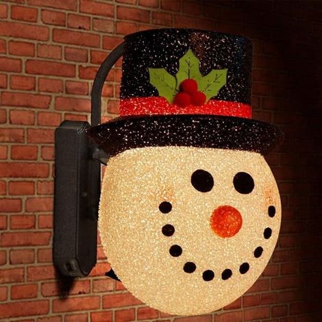 Ensemble de décorations lumineuses de porche de Noël en forme de bonhomme de neige (1/5)