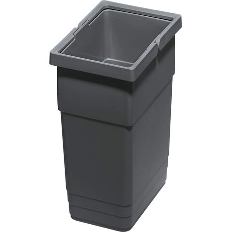 Ninka eins2vier Abfallsammler 6 L 275 x 210 x 140 mm dunkelgrau 5135.11 (1/4)