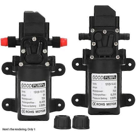 automatische Membranwasserpumpe 6 l/min, Schraubgewinde, mit automatischer Abschaltung. (1/5)