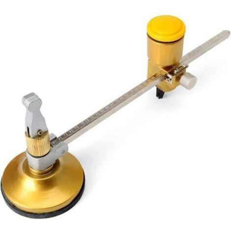 Outil de coupe circulaire pour verre, réglable et précis, avec ventouse pour céramique, 400 mm (1/4)
