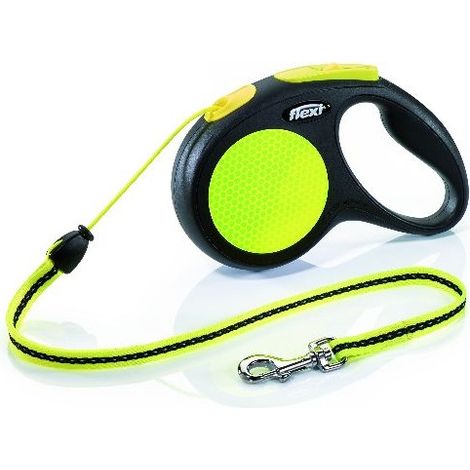 Correa para Perro Trixie flexi New NEON Amarillo Reflectante 5 m
