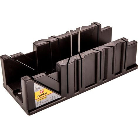 Caja de ingletes de plástico de 250 x 65 x 60 mm