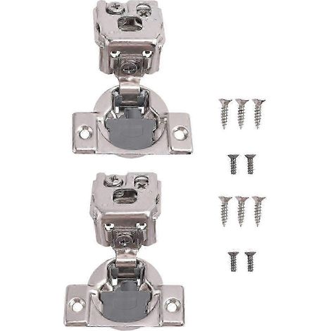 Lot de 10 charnières invisibles stéréoscopiques 3D de 3,2 cm (1-1/4 po) à fermeture lente, compatibles avec les portes encadrées, vitesse de fermeture réglable, version 0718 (1/5)