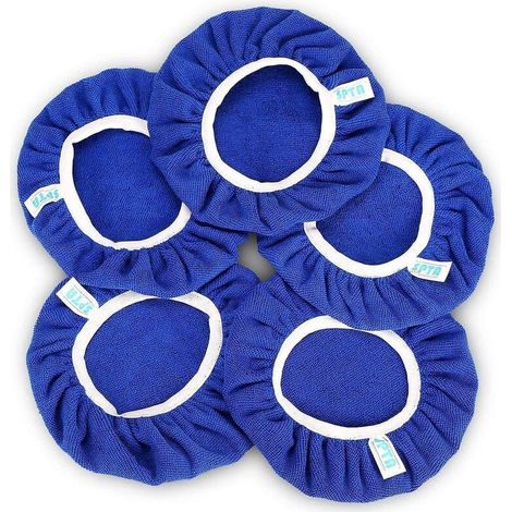 5 pièces(225-250mm) Bonnets de Polissage en Microfibre,Car Polisseuse Pad Bonnet Buffing Pad de Bonnets de Polissage Polissage polir Bonnets électrique pour Polisseuse-lustreuse Orbitale (1/4)
