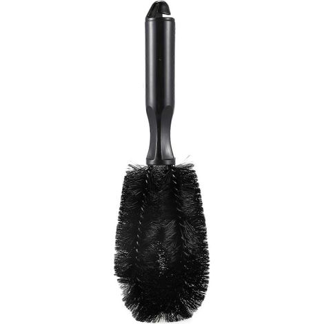 Brosse de nettoyage pour jantes de voiture/camion, noire, 10,6 cm de long (1/4)