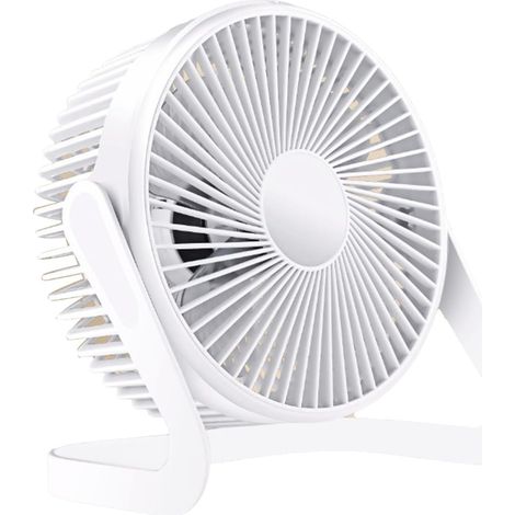 Mini ventilateur USB ventilateur USB bureau métal petit ventilateur silencieux puissant -Blanc (1/5)