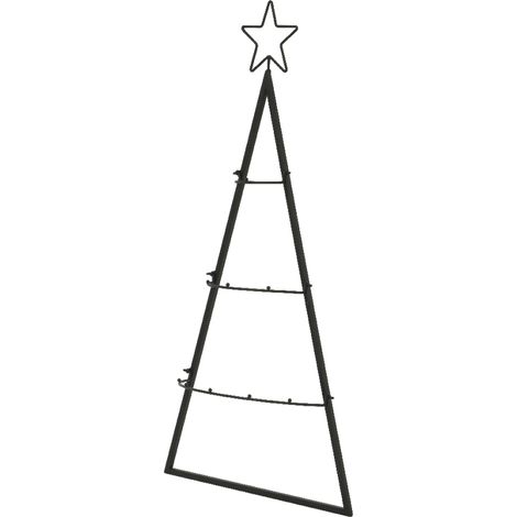 Albero di Natale in metallo luminoso H80 cm
