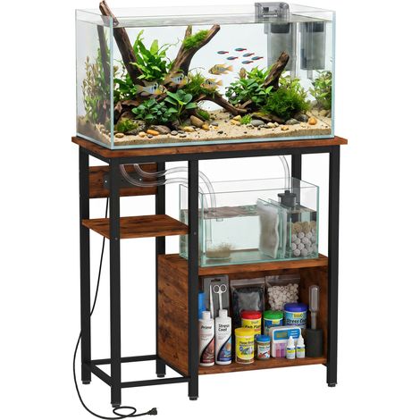 PawHut Fish Tank Stand with Power Outlets 20-29 Gallon (1/5)