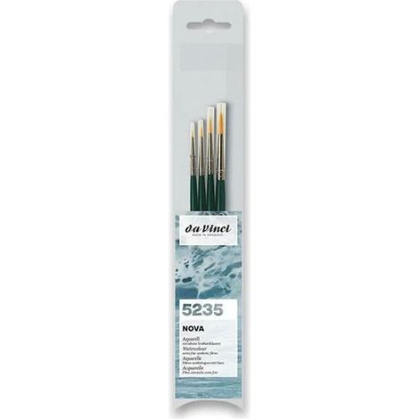 Pinceaux - Rond - Acrylique - Miniature - 4 tailles - Fibres synthétiques - Da Vinci