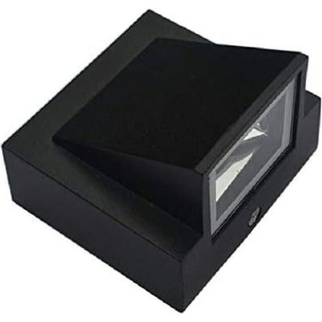 Applique da esterno a LED impermeabile IP65, design moderno ed elegante, nera, faretto singolo (bianco caldo) (1/4)