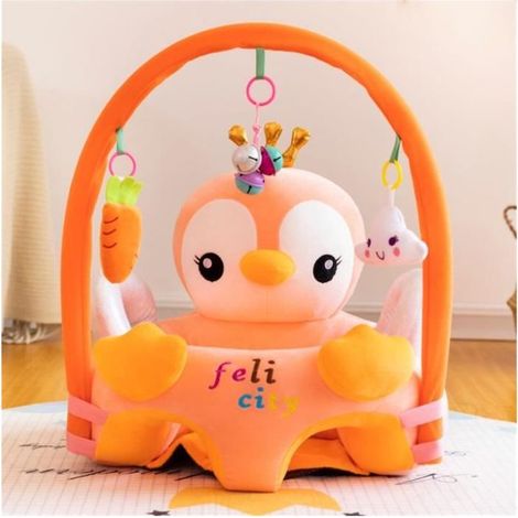Chaise en peluche pour Bébé - KALAVIKA - Siège de Soutien - Orange - Mixte - 12 mois (1/2)