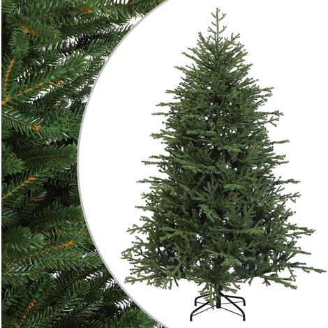 Artificial Hinged Christmas Tree 180 cm PVC and Metal Green vidaXL (1/5)