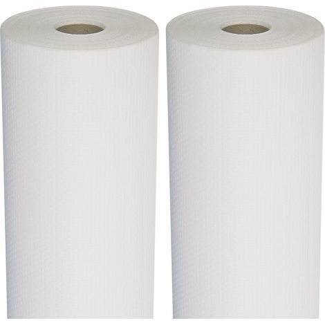 Semin – Lot de 2 toiles de verre 50 m x 1 m – Motif maille – Poids 110 g/m² – Pour murs et plafonds – Facile à poser