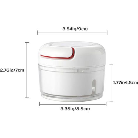 Lot manuel mini hachoir d'ail pour cuisine, robot culinaire pour purée bébé, kit hachoir à ail + lames 304 (1/5)