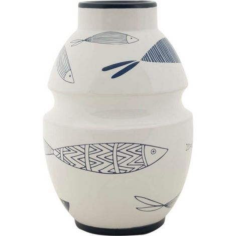 Vaso Ceramica Piccolo Pesci cm diam 15X24 - FISH (1/5)