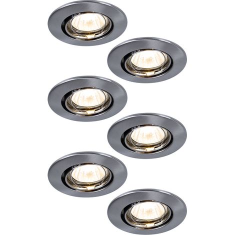 Spots à encastrer Spot de plafond Lampe de plafond 30° orientable Dimmable 6x (1/5)