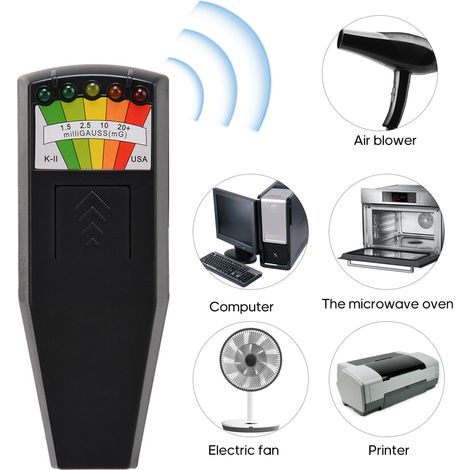 Détecteur de champ électromagnétique à 5 LED, compteur d'outils pour la détection de fantômes et de phénomènes paranormaux (1/4)