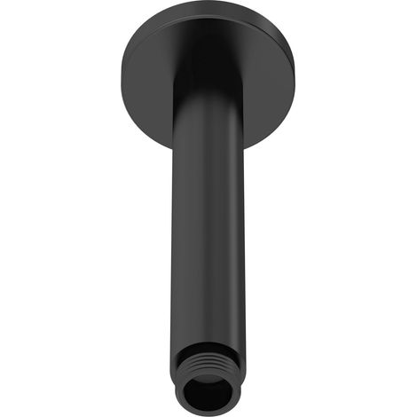 Round Ceiling Mount Shower Arm 150mm - Matt Black