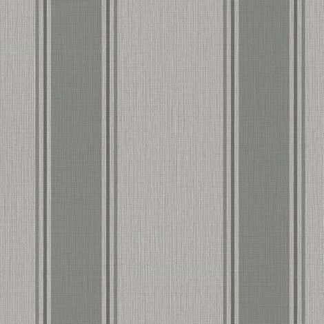 Stripes wallpaper wall Profhome 399833 hot embossed non-woven wallpaper slightly textured traditional style matt grey mouse grey umbra grey 5,33 m2