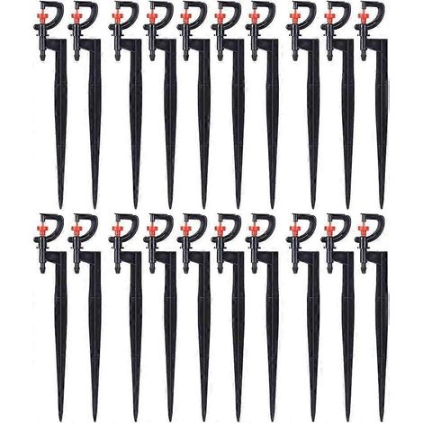 40 Pcs Garden Irrigation Sprinkler G-Type 360 Degree Rotating Sprinkler Spray Nozzle Plastic Watering Spray Nozzle Accessory for Stadiums Courtyard (1/5)