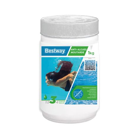 Tratamiento anti-algas en polvo Bestway 25306 芦 mostaza 禄 1 kg