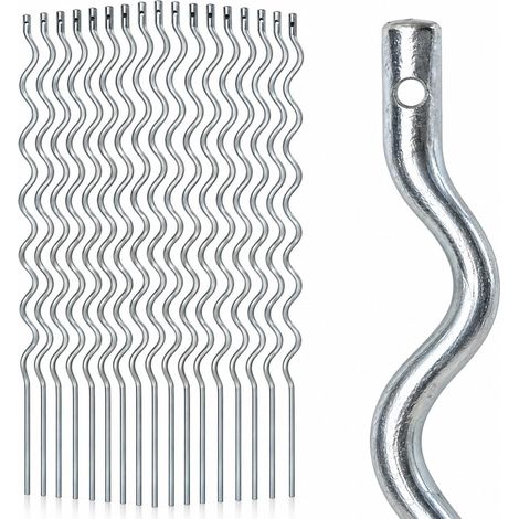 STOCKCLOTURE Tuteurs Spirales pour Plantes en Acier Galvanisé – Lot de 15 – 180 cm – Ø 6 mm – Tuteurs Tomates et Plantes Grimpantes (1/5)