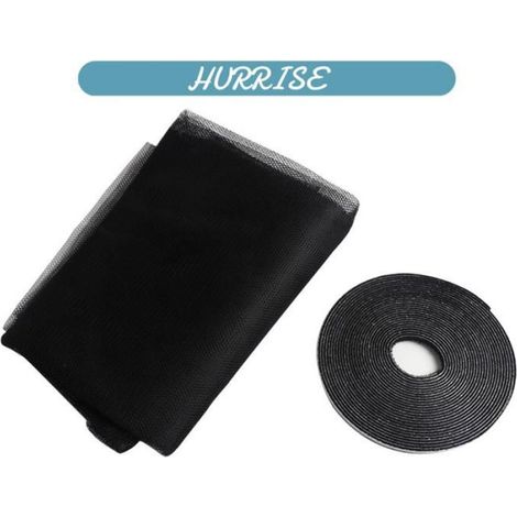 Écran De Maille - Polyester Noir - 1,3 x 1,5 M - Pour Fenêtre Porte Patio Piscine - 1 Pièce (1/5)