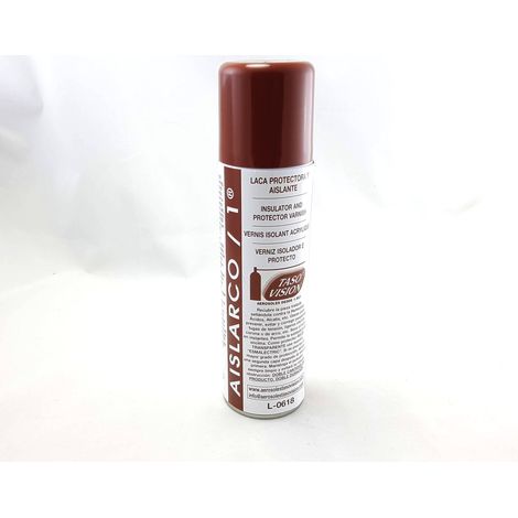 Spray isolant pour l'électronique 335cc – Laque acrylique protectrice – Résistant à l'humidité et aux acides – Séchage rapide - AISLARCO1