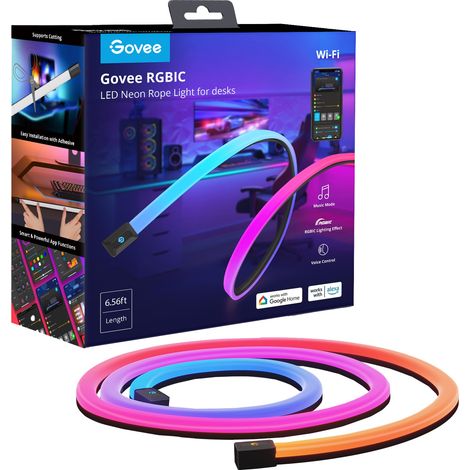 GOVEE LED-Strip Neon Gaming Table Light, EEK: G, 2 m (1/4)