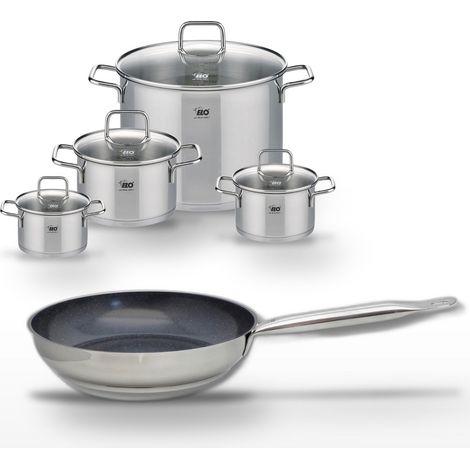Lot Poêle 24cm & 4 Faitouts Elo Profi Therm Platinum (1/5)